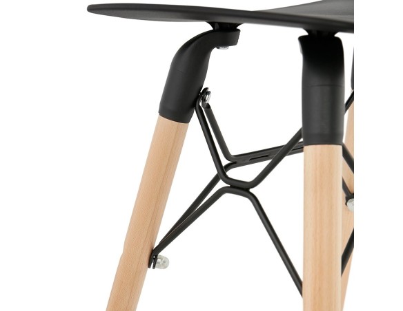 Tabouret bas design ALADIN noir style scandinave