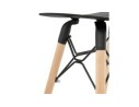 Tabouret bas design ALADIN noir style scandinave