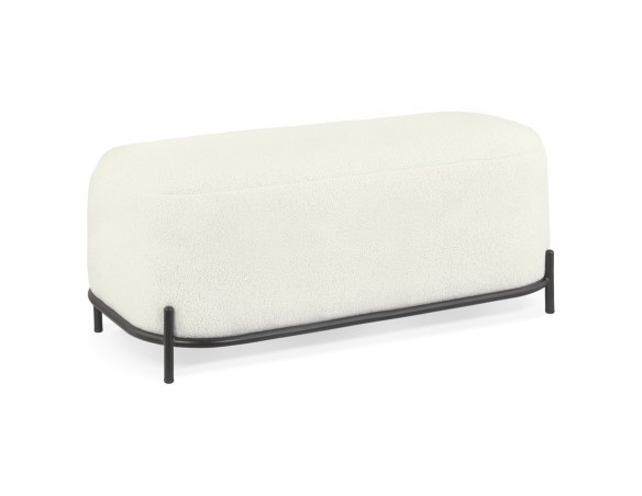 LS01370BE 5404028349342 Banquette design ORSO BENCH en tissu bouloché beige