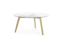 CT00390CL 5420072036779 Table basse de salon ronde GLAZY en verre