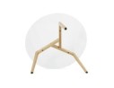 Table basse de salon ronde GLAZY en verre
