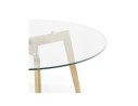 Table basse de salon ronde GLAZY en verre