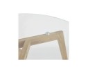 Table basse de salon ronde GLAZY en verre