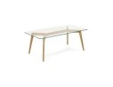 Table basse de salon design MOLY en verre
