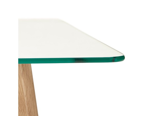 Table basse de salon design MOLY en verre