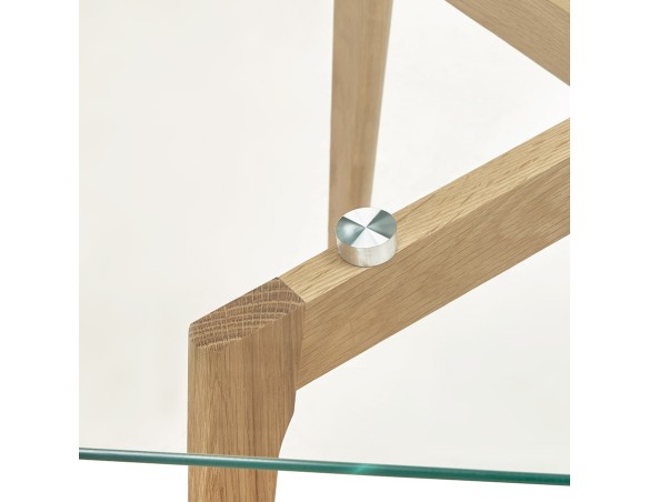 Table basse de salon design MOLY en verre