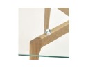 Table basse de salon design MOLY en verre