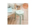 Tabouret bas empilable POMPA en matière plastique vert clair