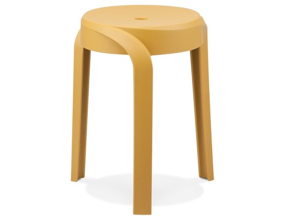 LS01290MU 5404028343487 Tabouret bas empilable POMPA en matière plastique moutarde