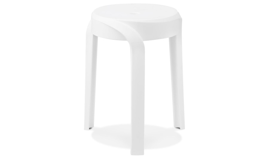 LS01300WH 5404028343500 Tabouret bas empilable POMPA en matière plastique blanc LS01300WH 5404028343500 Tabouret bas empilable POMPA en matière plastique blanc