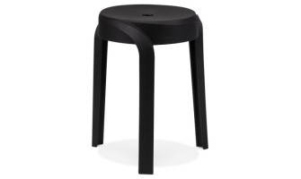 LS01310BL 5404028343524 Tabouret bas empilable POMPA en matière plastique noir