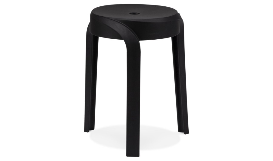LS01310BL 5404028343524 Tabouret bas empilable POMPA en matière plastique noir LS01310BL 5404028343524 Tabouret bas empilable POMPA en matière plastique noir