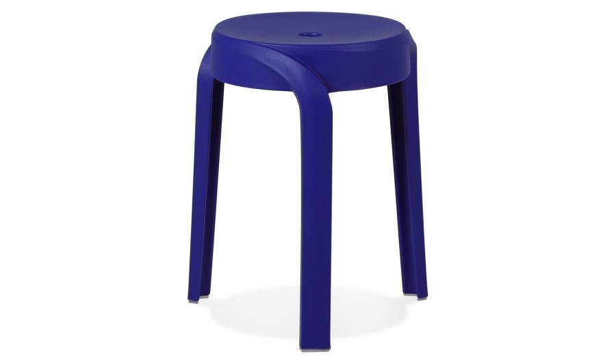 LS01450BU 5404028352953 Tabouret bas empilable POMPA en matière plastique bleu foncé LS01450BU 5404028352953 Tabouret bas empilable POMPA en matière plastique bleu foncé