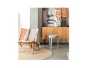 Tabouret bas empilable POMPA en matière plastique beige