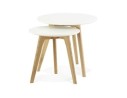 Tables gigognes ronde GABY style scandinave