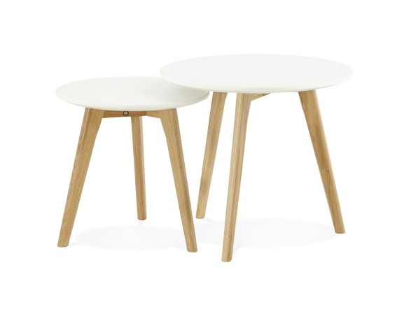 Tables gigognes ronde GABY style scandinave