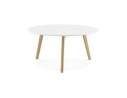 Table basse de salon ronde KOFY style scandinave