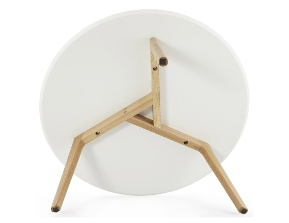 Table basse de salon ronde KOFY style scandinave