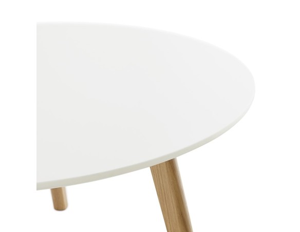 Table basse de salon ronde KOFY style scandinave