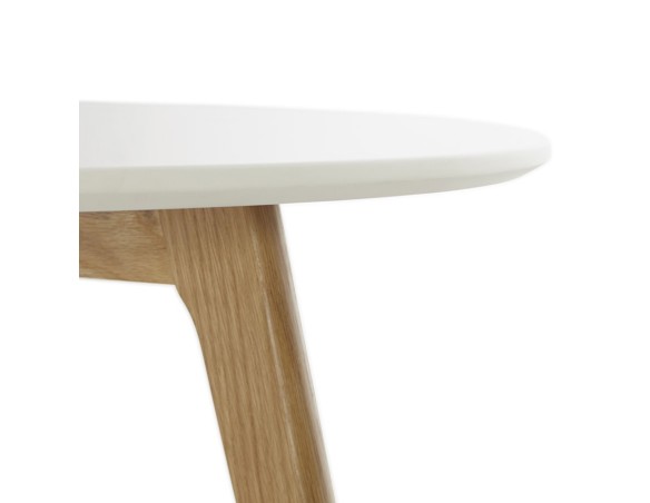 Table basse de salon ronde KOFY style scandinave