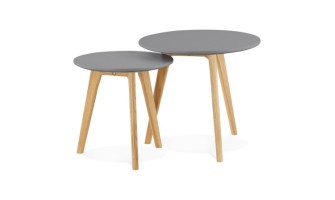 CT00420DG 5420072041490 Tables gigognes ronde GABY grises foncées