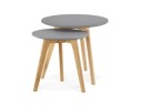 Tables gigognes ronde GABY grises foncées