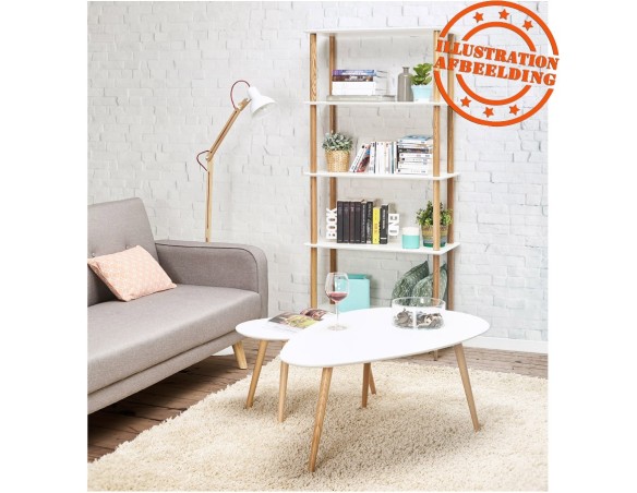 Tables gigognes design TETRYS blanches