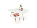 Tables gigognes design TETRYS blanches