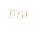 Tables gigognes design TETRYS blanches