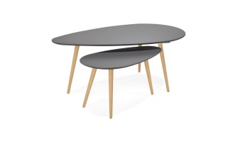 CT00440DG 5420072041537 Tables gigognes design TETRYS grises foncées
