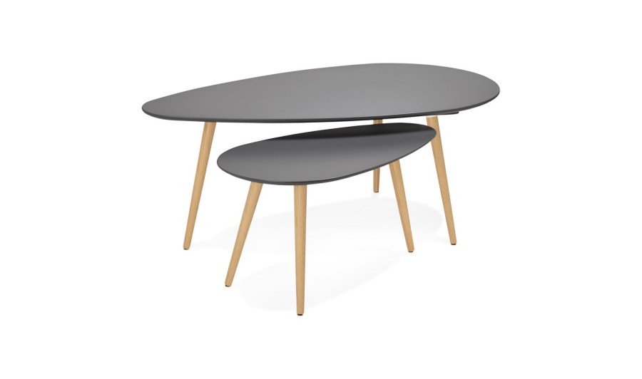 CT00440DG 5420072041537 Tables gigognes design TETRYS grises foncées
