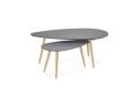 Tables gigognes design TETRYS grises foncées