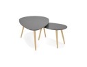 Tables gigognes design TETRYS grises foncées