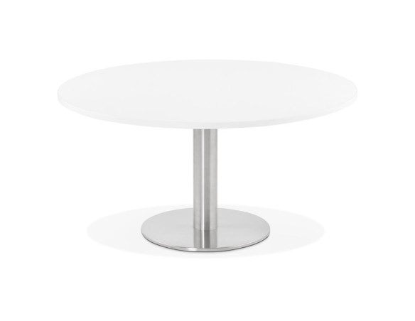 CT00550WH 5420072053394 Table basse lounge HOUSTON blanche - à̃ 90 cm
