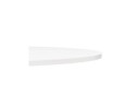 Table basse lounge HOUSTON blanche - 90 cm
