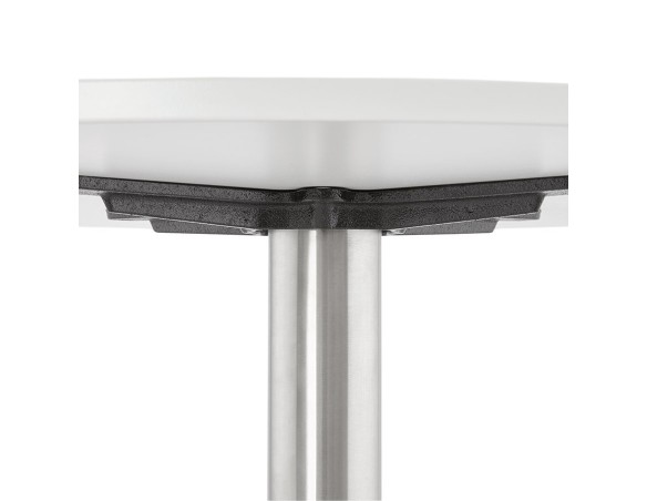 Table basse lounge HOUSTON blanche - 90 cm