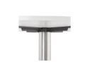 Table basse lounge HOUSTON blanche - 90 cm