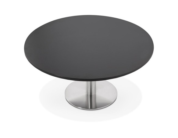 Table basse lounge HOUSTON noire - 90 cm