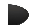 Table basse lounge HOUSTON noire - 90 cm