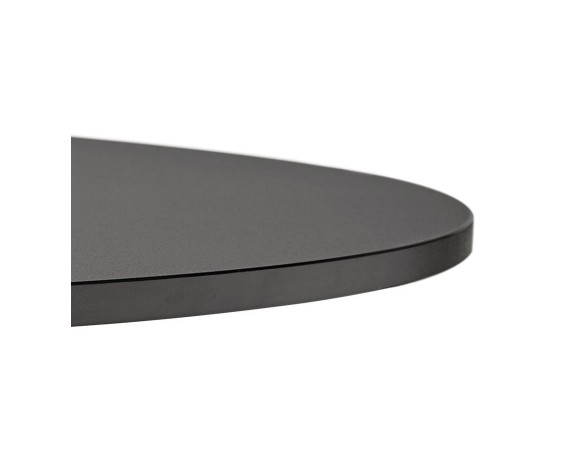 Table basse lounge HOUSTON noire - 90 cm