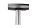 Table basse lounge HOUSTON noire - 90 cm