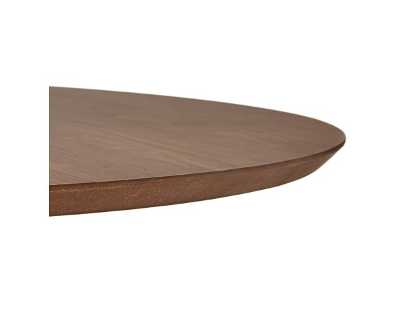 Table basse lounge AGUA en bois finition Noyer - 90 cm