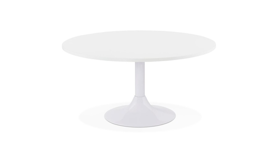 CT00610WH 5420072053516 Table basse lounge DETROY blanche - à̃ 90 cm CT00610WH 5420072053516 Table basse lounge DETROY blanche - à̃ 90 cm