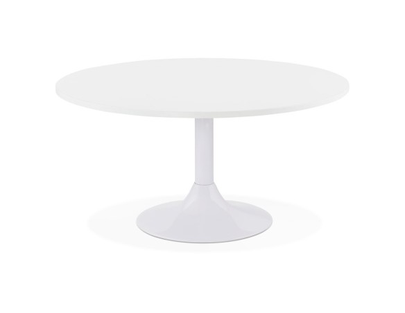 CT00610WH 5420072053516 Table basse lounge DETROY blanche - à̃ 90 cm