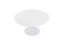 Table basse lounge DETROY blanche - 90 cm