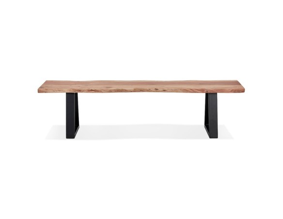 Banc style industriel RAFA BENCH en bois massif et métal - 180 cm