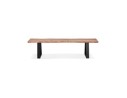 Banc style industriel RAFA BENCH en bois massif et métal - 180 cm