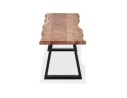 Banc style industriel RAFA BENCH en bois massif et métal - 180 cm