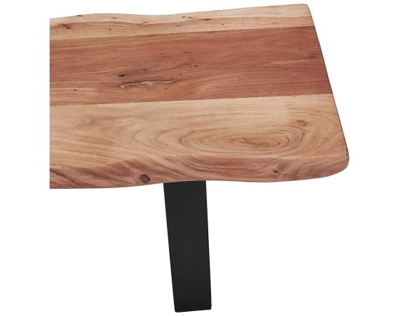 Banc style industriel RAFA BENCH en bois massif et métal - 180 cm