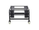 Chariot TROLLY noir pour transport de chaises PILA